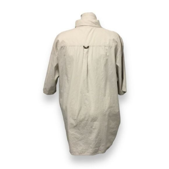 Wrangler Mens Short Sleeve Button Down Performance Shirt, Khaki, size 2XL - Picture 4 of 8